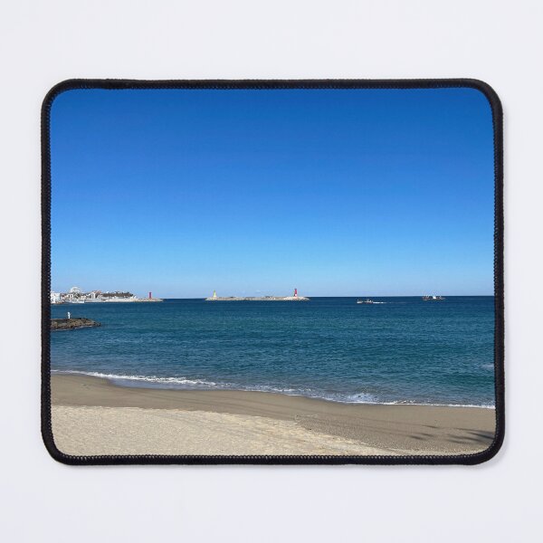 Item preview, Gangneung view of the sea and beach and horizon designed and sold by suwolstock.