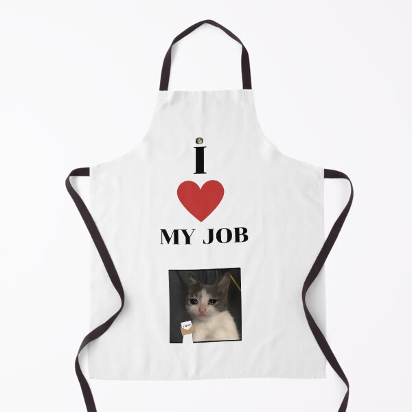 Item preview, I Love My Job" Crying Cat designed and sold by Thanabordee.