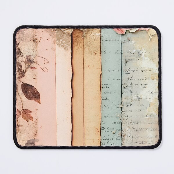 Item preview, Journaling Vintage Aesthetic: Torn Paper and Floral Texture designed and sold by Amr Siam.