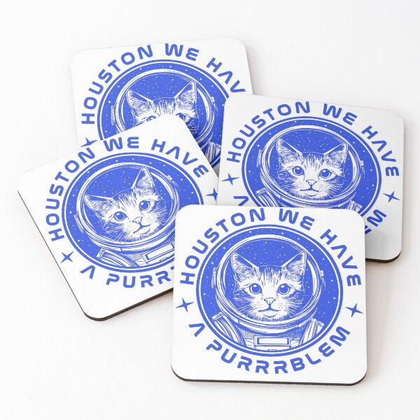 Item preview, Houston we have a Purrrblem Cat Lovers designed and sold by cafelab.
