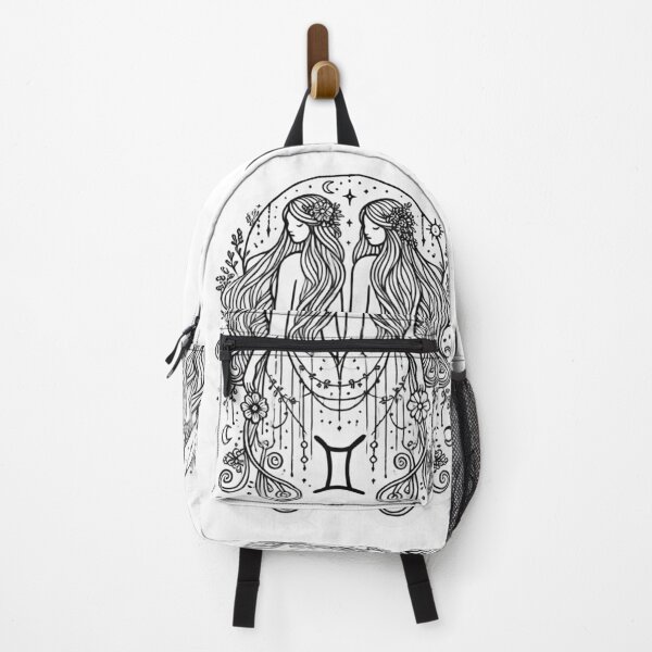 Item preview, Playful Gemini Zodiac – Minimalist Boho Twins Art with Mystical Accents designed and sold by KittyKatto.