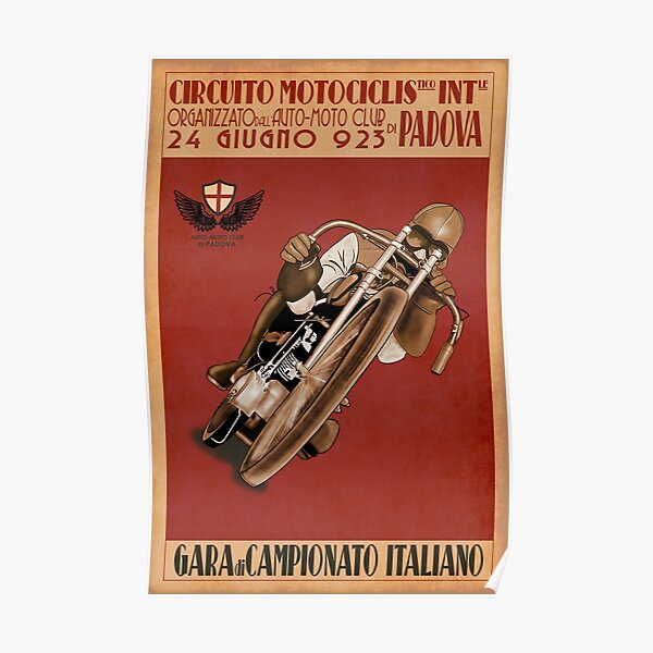 Italian Motorcycle Championship Race Poster