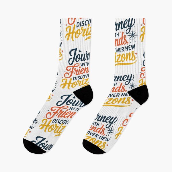 Item preview, Journey with Friends adevnture travel quote text designed and sold by feel-free-store.