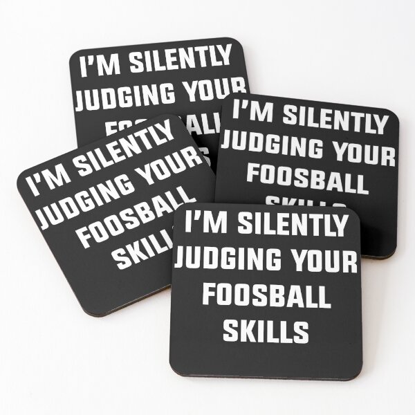 Item preview, I am silently judging your foosball skills designed and sold by House Sparrow.