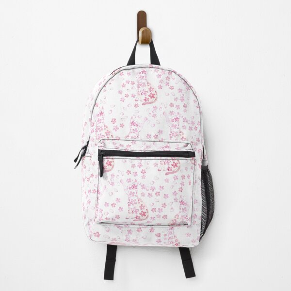 Item preview, cat and cherry blossom watercolor pattern designed and sold by ColorandColor.