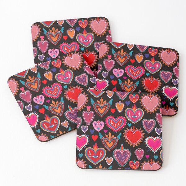 Item preview, Sacred Hearts Valentine Painting designed and sold by cafelab.
