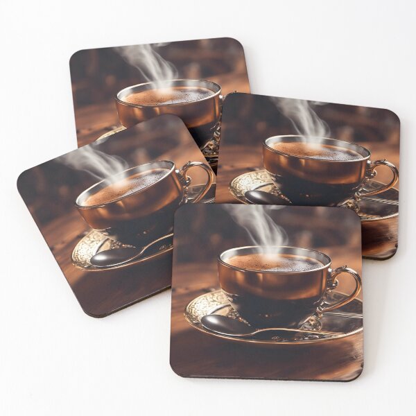 Item preview, Cup of Steaming Coffee in a Steampunk Style designed and sold by Pixel Press Prints.