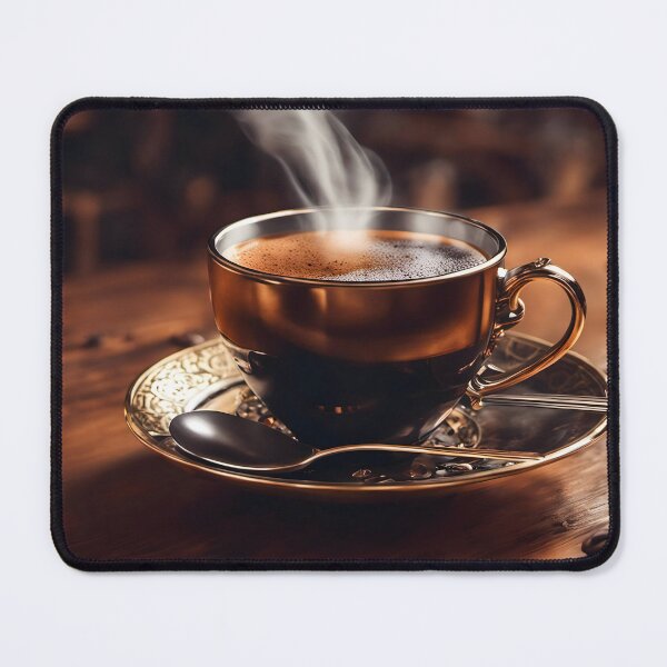 Item preview, Cup of Steaming Coffee in a Steampunk Style designed and sold by Pixel Press Prints.