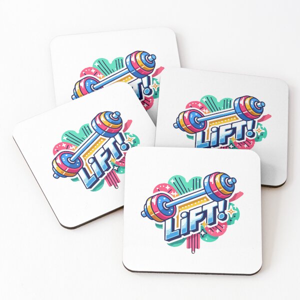 Item preview, Lift Barbell Typography designed and sold by Akioos.