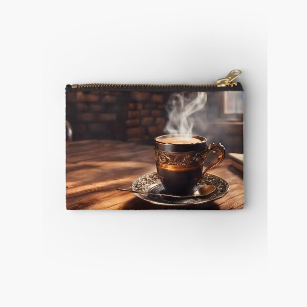 Item preview, Cup of Steaming Coffee in a Steampunk Style designed and sold by Pixel Press Prints.