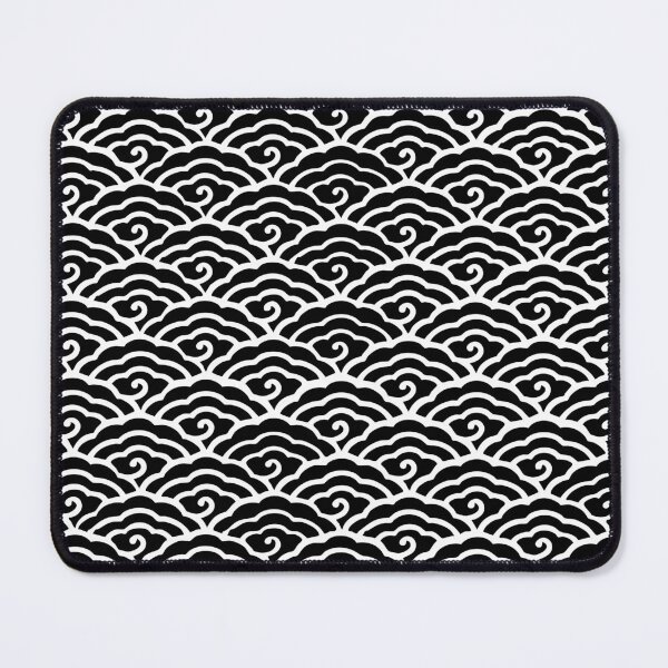 Item preview, Black and White Asian Cloud Pattern designed and sold by BigDaddyAlTeez.
