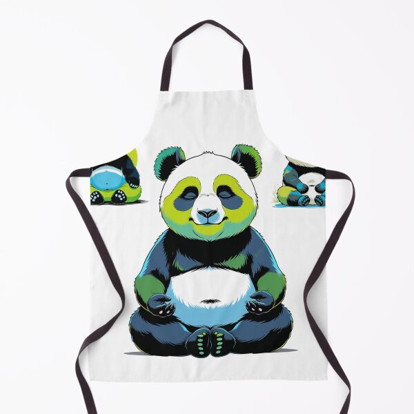 Item preview, Zen Panda Meditation Art - Vibrant and Modern Illustration designed and sold by trendpotion.