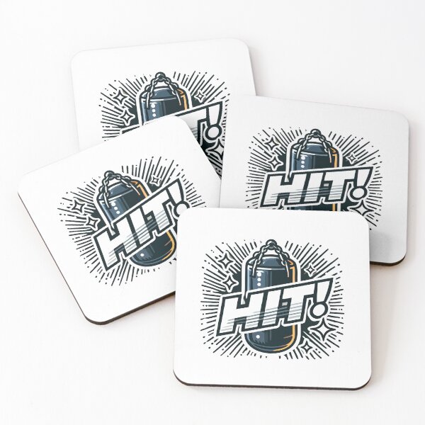 Item preview, Hit Punching Bag Typography designed and sold by Akioos.
