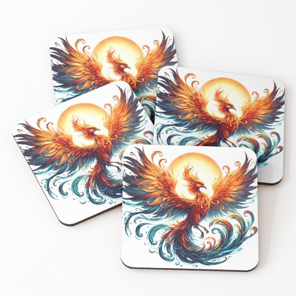 Item preview, Bold and Empowering Phoenix Rising towards the Sun designed and sold by Small Mandarin.