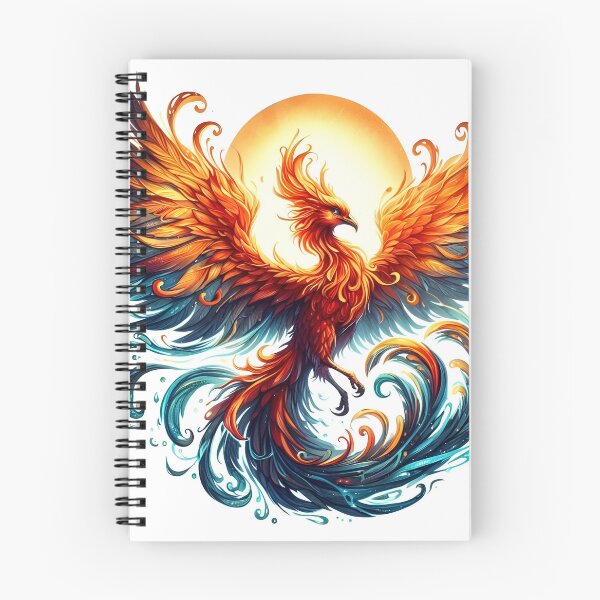 Item preview, Bold and Empowering Phoenix Rising towards the Sun designed and sold by Small Mandarin.