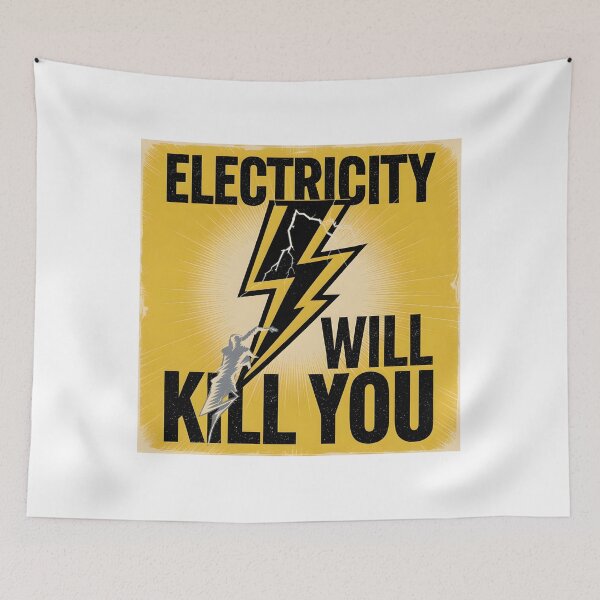 Item preview, La electricidad te matará. Divertido y genial. designed and sold by bukajart.