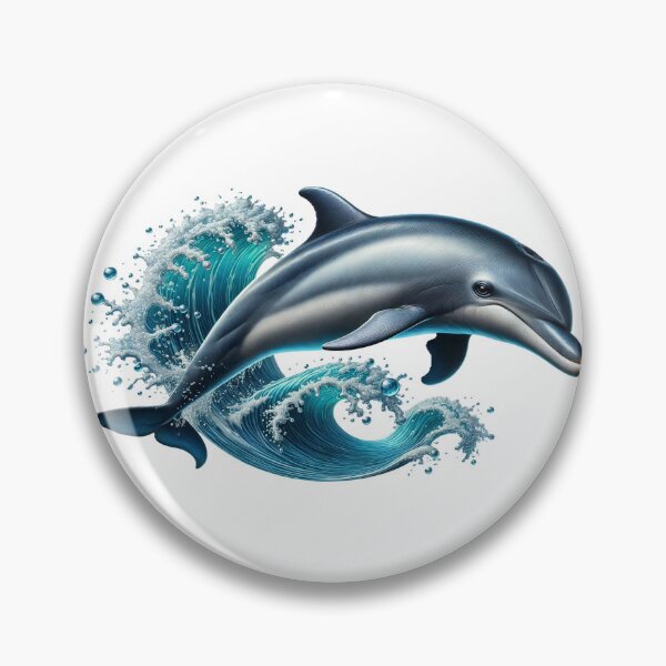 Item preview, Dolphin jumping a Wave designed and sold by WackyJacks.