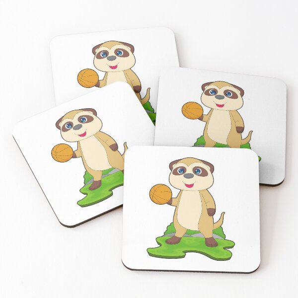 Item preview, Meerkat Basketball player Basketball designed and sold by Snabdesign84.
