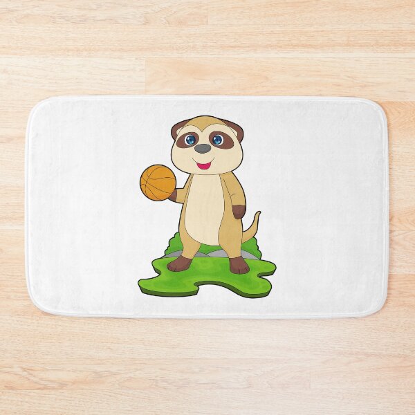 Item preview, Meerkat Basketball player Basketball designed and sold by Snabdesign84.