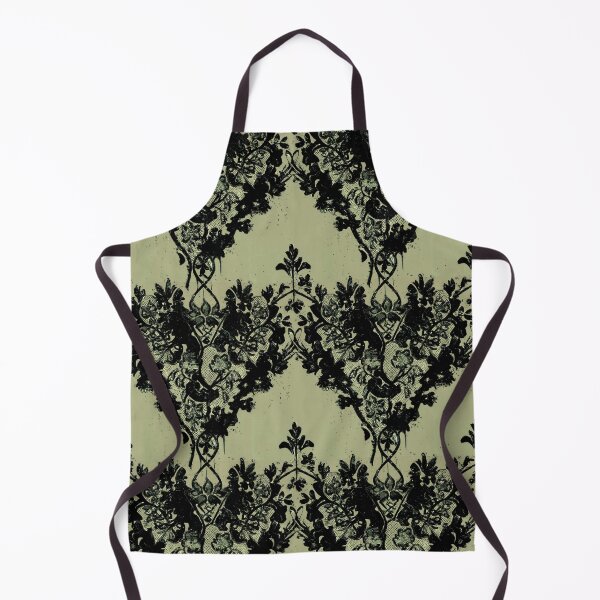 Aperçu de l'œuvre Motif de dentelle vintage victorienne gothique grunge en noir et ligne créée et vendue par SamJanner.