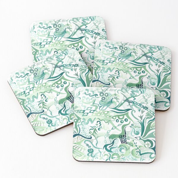 Item preview, Composition in Green Gouache designed and sold by Julia Marshall Felix.