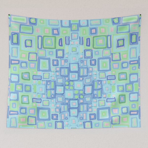 Item preview, Grid cool tile designed and sold by bekki smith.
