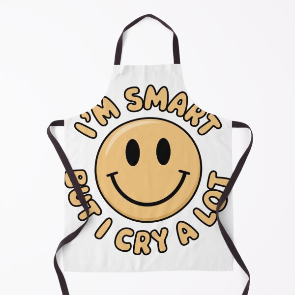 Item preview, "I'm Smart But I Cry A Lot - Funny Smiley Face Design for T-Shirts and Stickers" designed and sold by Simplehue.