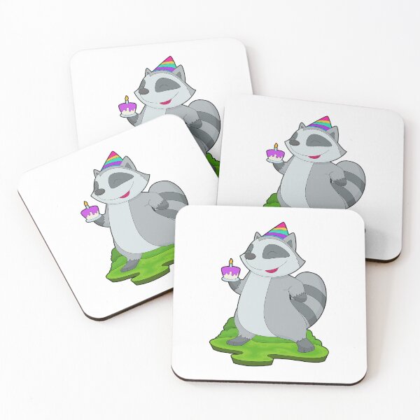 Item preview, Racoon Birthday Cake designed and sold by Snabdesign84.