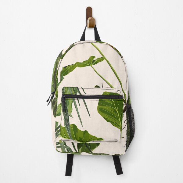 Item preview, Tropical green monstera and palm leaves background.  designed and sold by MatyKotiv.