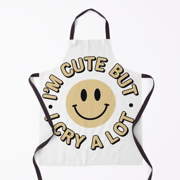 Item preview, "I'm Cute But I Cry A Lot - Funny Smiley Face Design for T-Shirts and Stickers" designed and sold by Simplehue.