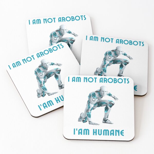 Item preview,  I'm Not a Robot I am human | T-shirt Funny Viral Internet Sarcastic Graphic Tee designed and sold by Ashley critters.
