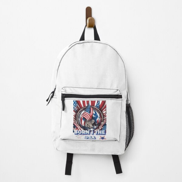 Item preview, Born in the USA: Patriotic Cat & Flag designed and sold by damik1984.