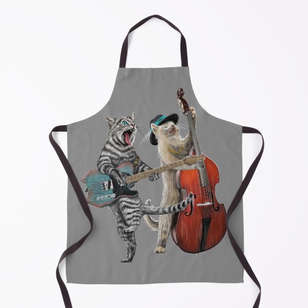 Item preview, Cat Guitar Players Electric Guitar Stand-up Bass Kitty designed and sold by oz10.
