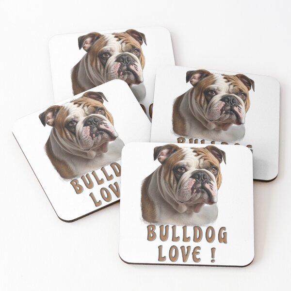 Item preview, BULLDOG LOVE! - Art Portrait designed and sold by GWTSHIRT.