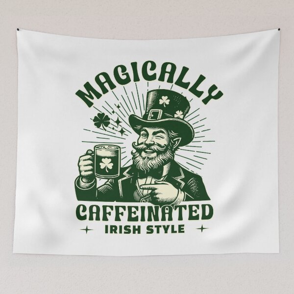 Item preview, Irish coffee magically caffeinated designed and sold by Graffik-Peeps.