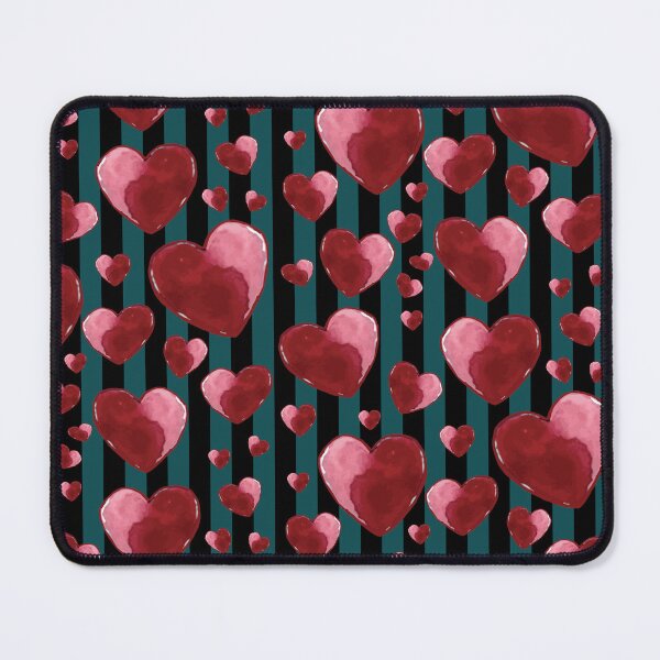 Item preview, Red Valentine Heart-grey black pattern 9 designed and sold by StudioViArt.