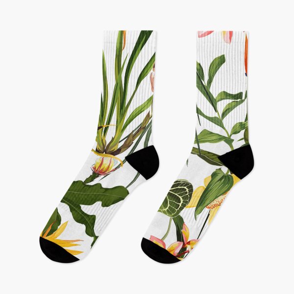 Item preview, Bright seamless pattern with tropical yellow flowers and leaves.  designed and sold by MatyKotiv.