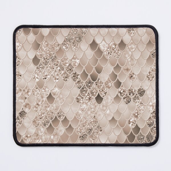 Item preview, Soft Beige Brown Mermaid Scales Glam #1 (Photo of Glitter Only - Not Reflective) designed and sold by Anita's & Bella's Art.