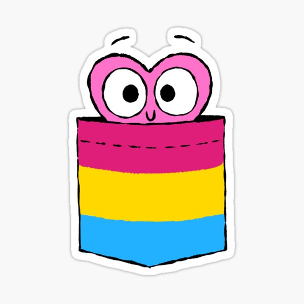In a Heartbeat - Pansexual Flag Pocket Sticker