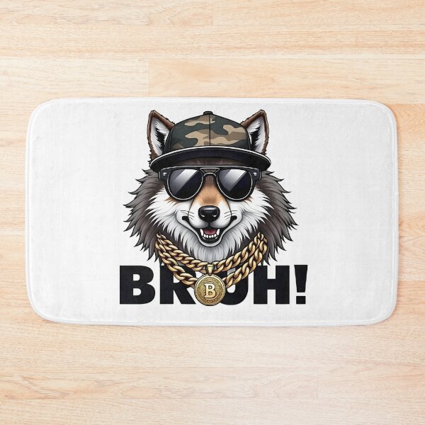 Item preview, Stylish Hip Wolf Wearing Sunglasses with Gold Chains designed and sold by Casanova7000.