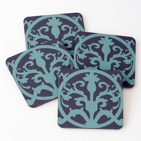 Item preview, Elegant Circle Motif (mid-sized motif, subtle green) designed and sold by Julia Marshall Felix.