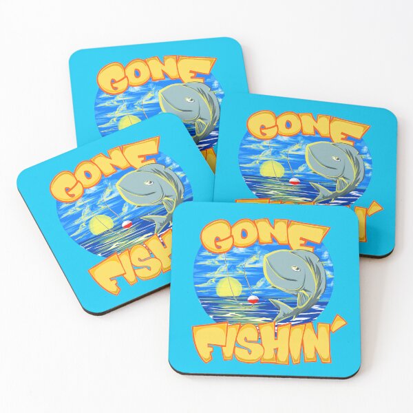 Item preview, Gone Fishin' Outdoorsman Hooked Fish With Letters designed and sold by EZPAINT.