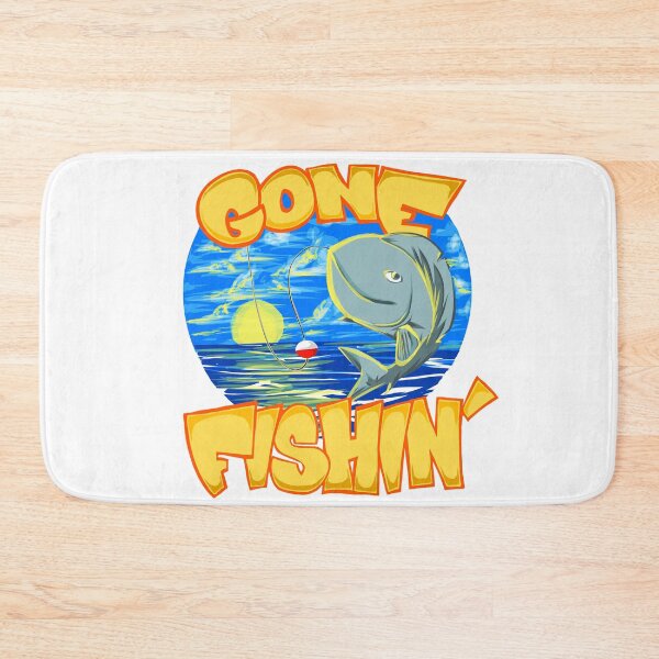 Item preview, Gone Fishin' Outdoorsman Hooked Fish With Letters designed and sold by EZPAINT.