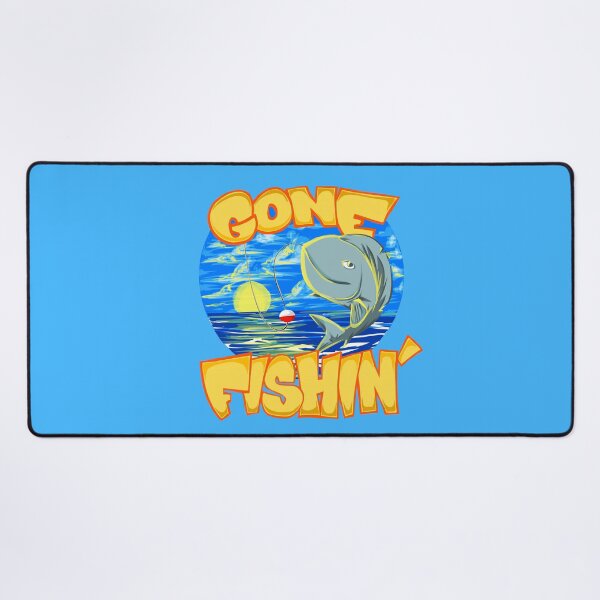 Item preview, Gone Fishin' Outdoorsman Hooked Fish With Letters designed and sold by EZPAINT.