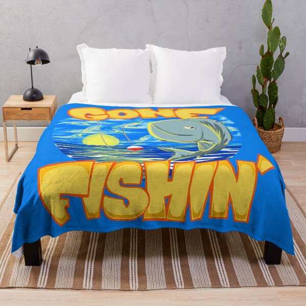 Item preview, Gone Fishin' Outdoorsman Hooked Fish With Letters designed and sold by EZPAINT.