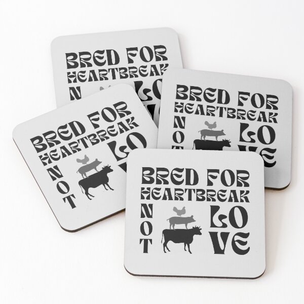 Item preview, Bread for Heartbreak Not Love Vegan Slogan designed and sold by ZuzDoesDesigns.