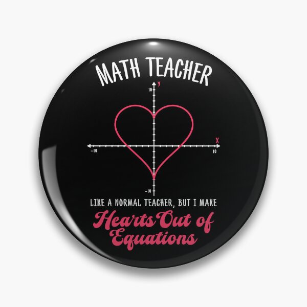 Item preview, Math Teacher Like Regular Valentine's Day Heart Mathematics - Unique Valentine’s Equation Design Gift For Women designed and sold by JUSTBEELEGANT.