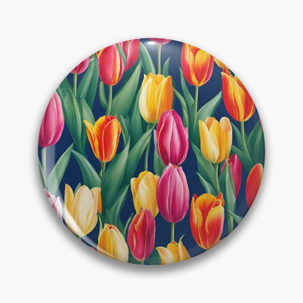 Item preview, Patrón de jardín de tulipanes vivos designed and sold by FLAME OF FIRE CREATIONS.