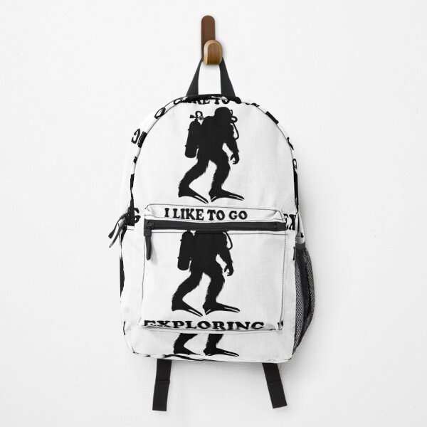 Item preview, Bigfoot Scuba DIVE I LIKE TO GO EXPLORING Long Sleeve Shirt, Diving Sasquatch designed and sold by Papinour.