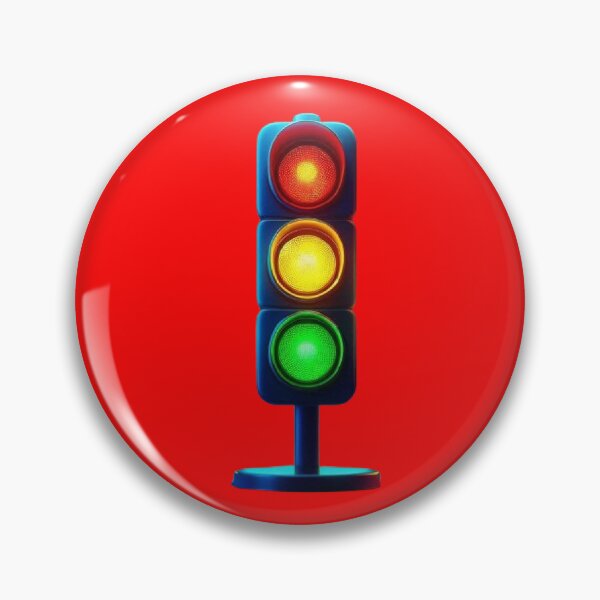 Item preview, Vivid Traffic Light with Illuminated Blue Glow designed and sold by hardingcarl2.